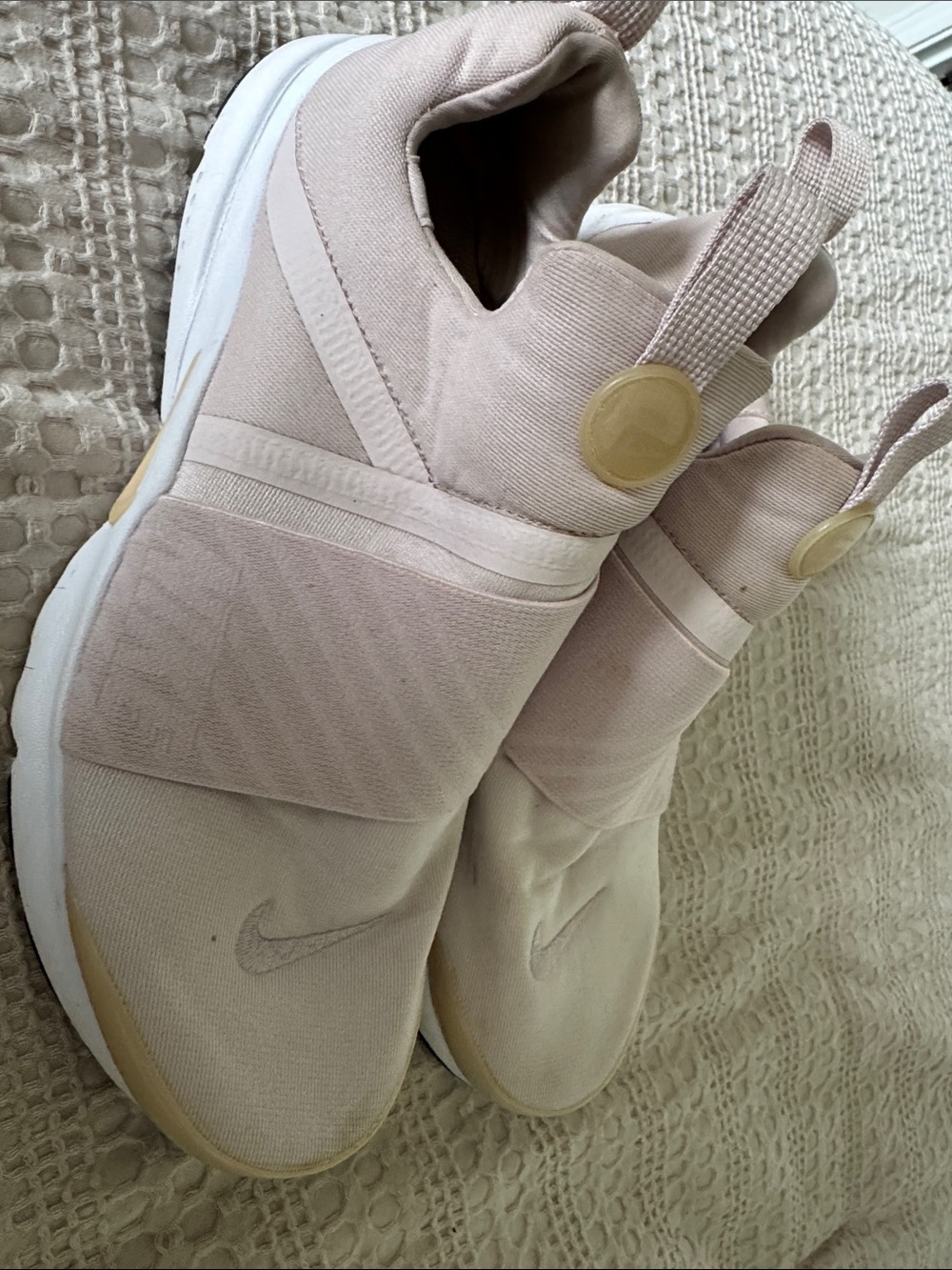 Nike Women’s Slip-On Sneakers in Pale Pink and Cream